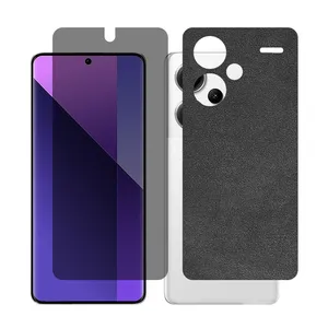 Glass Together model privacy Screen Protector Suitable for Xiaomi Redmi Note 13 Pro Plus Mobile Phone with Back cover sticker