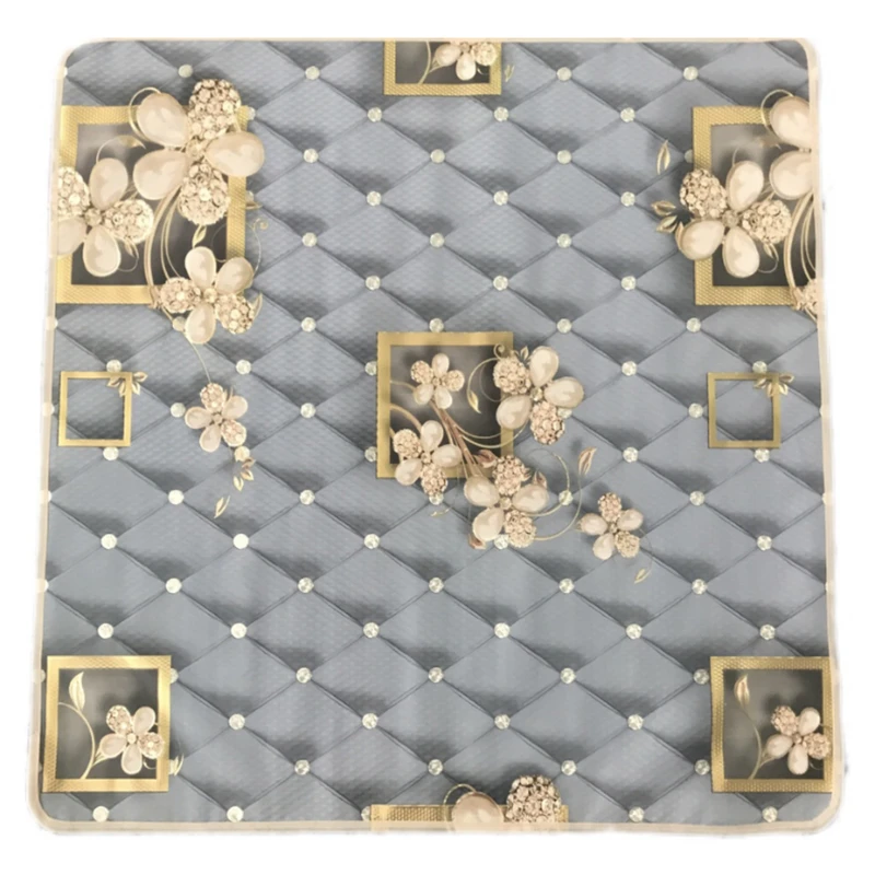 سفره 4 نفره مدل لوتوس پشت نخی 100×100 سانتی متر کد 06