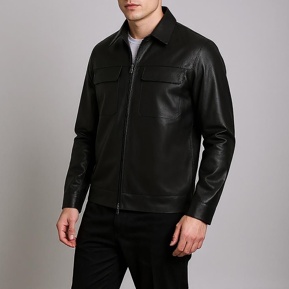 کت چرم مردانه کروم مدل 2420711 -  - 1