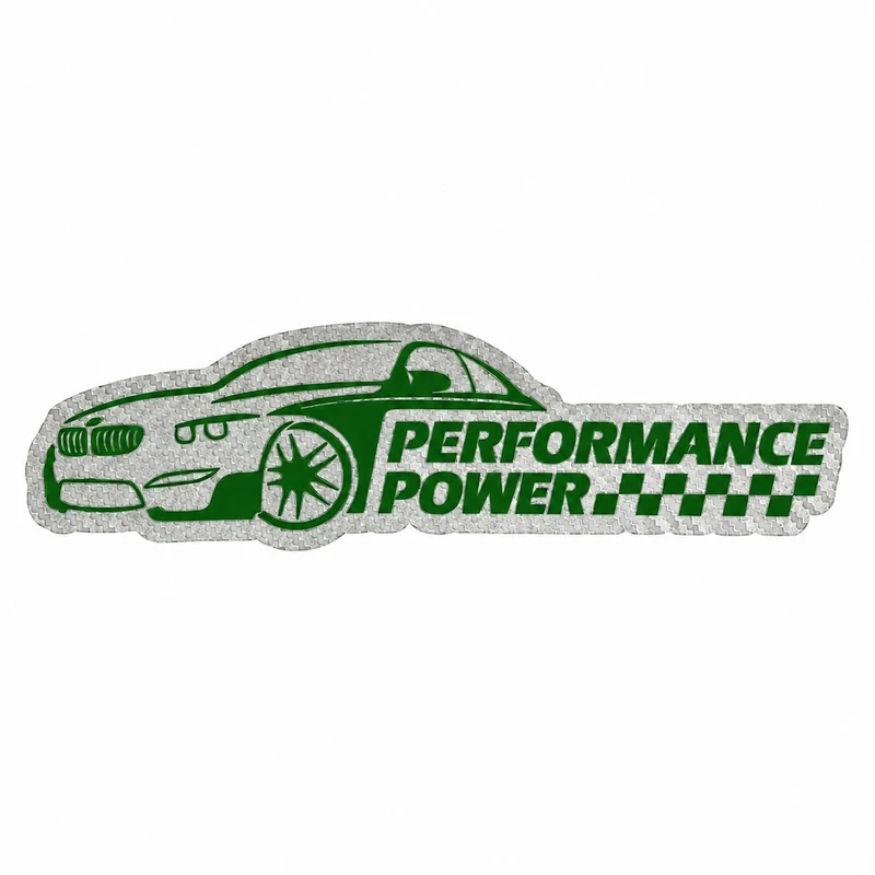 برچسب بدنه خودرو سولگی مدل شبرنگ طرح Performance Power کد M514