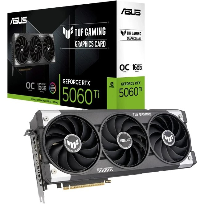 کارت گرافیک ایسوس مدل ASUS TUF Gaming GeForce RTX 5060Ti 16GB GDDR7 OC Edition