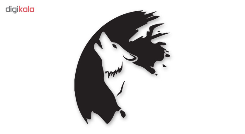 برچسب بدنه خودرو طرح Big Wolf
