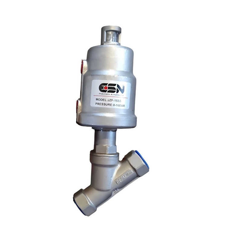 شیر انگل ولو یا شیر زاویه تمام استیل ای اس ان مدل JZF-DN15 SS 1/2 inch