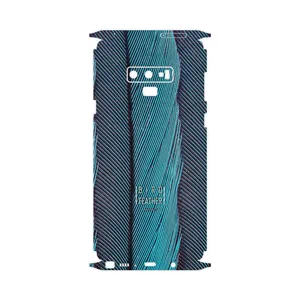 MAHOOT Turquoise feathers-FullSkin Cover Sticker for Samsung Galaxy Note 9