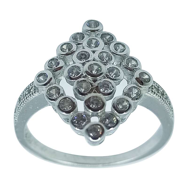 انگشتر نقره زنانه سلین کالا مدل برلیان ce-As222