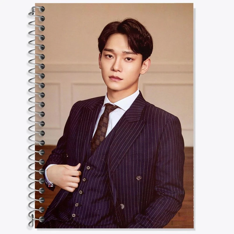 دفتر زبان 50 برگ خندالو مدل دو خط طرح چن گروه اکسو EXO کد 13349