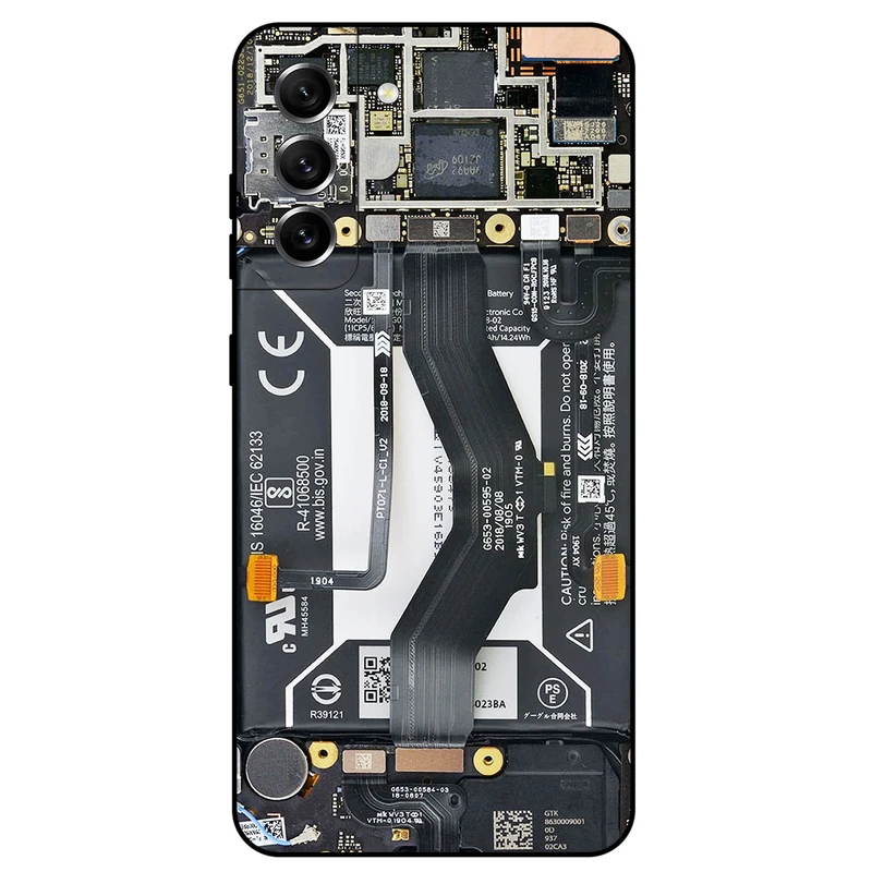 کاور مگافون طرح برد موبایل مدل 8004 مناسب برای گوشی موبایل سامسونگ Galaxy S21 FE 5G