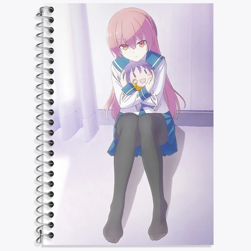 دفتر زبان 50 برگ خندالو مدل دو خط طرح تسوکاسا انیمه تونیکاوای کد 36190