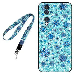 Megafone Snow Flake 0014 Cover For Honor 70 Mobile Neckband