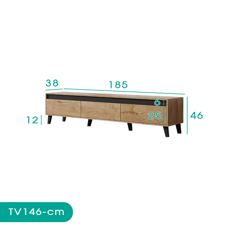 میز تلویزیون اسمردیس مدل TV146 - MDF