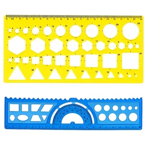 شابلون مدل اشکال هندسی ژله ای به همراه خط‌کش