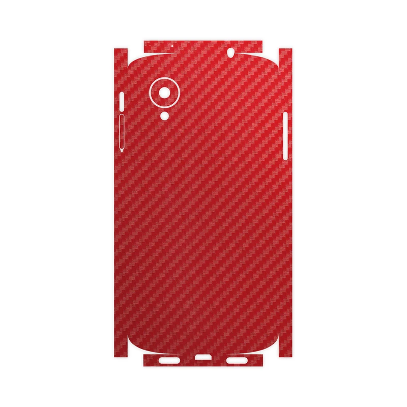 برچسب پوششی ماهوت مدل Red-Fiber-FullSkin مناسب برای گوشی موبایل گوگل Nexus 5
