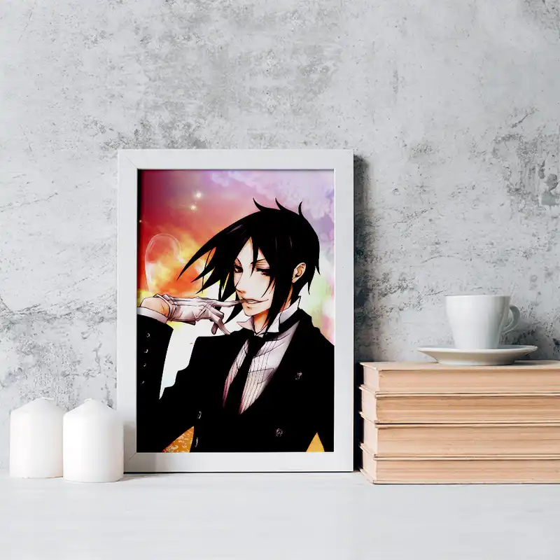 تابلو خندالو مدل سباستین انیمه خادم سیاه کد 16332