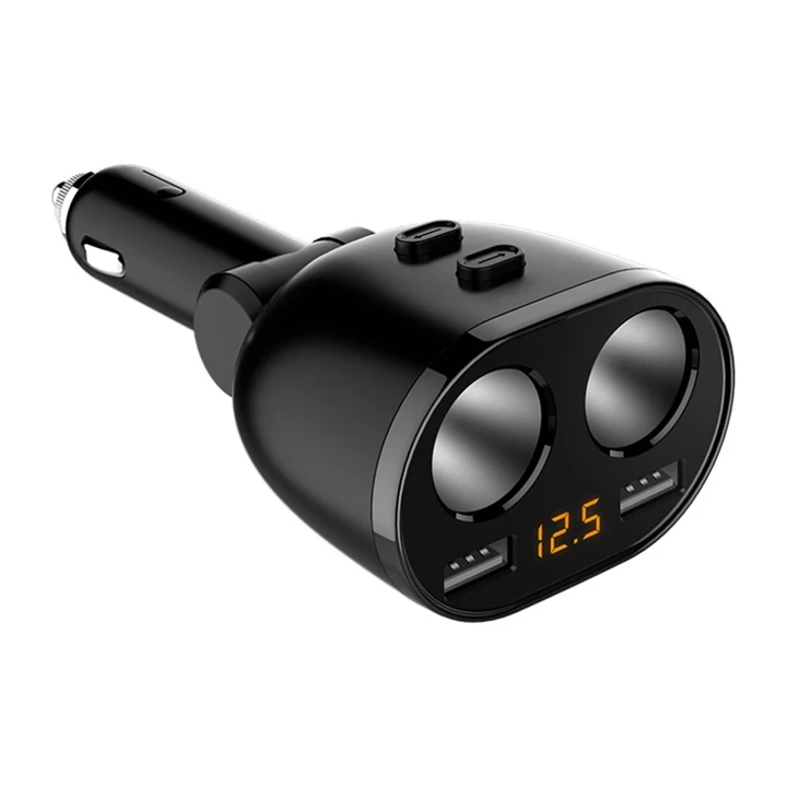 شارژر فندکی 80وات 4 پورت مدل EV-M2-CCY16-EU