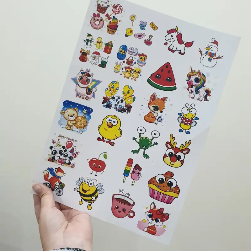 برچسب مدل نقاشی کودک طرح ژورنال بچگانه کد 02