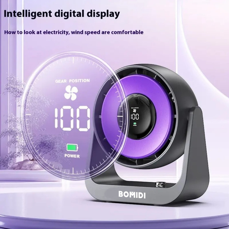 پنکه شارژی بمیدی مدل DF02 ظرفیت 4000 میلی آمپر ساعت