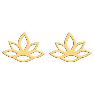 گوشواره طلا 18 عیار زنانه فرشته مدل اسلیمی WEL-000065