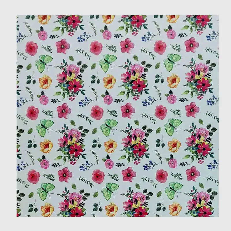 برچسب ترنسفر مدل شمع گل پروانه