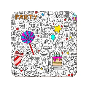 زیر لیوانی لوکسینو مدل جشن تولد کد مهمونی_92