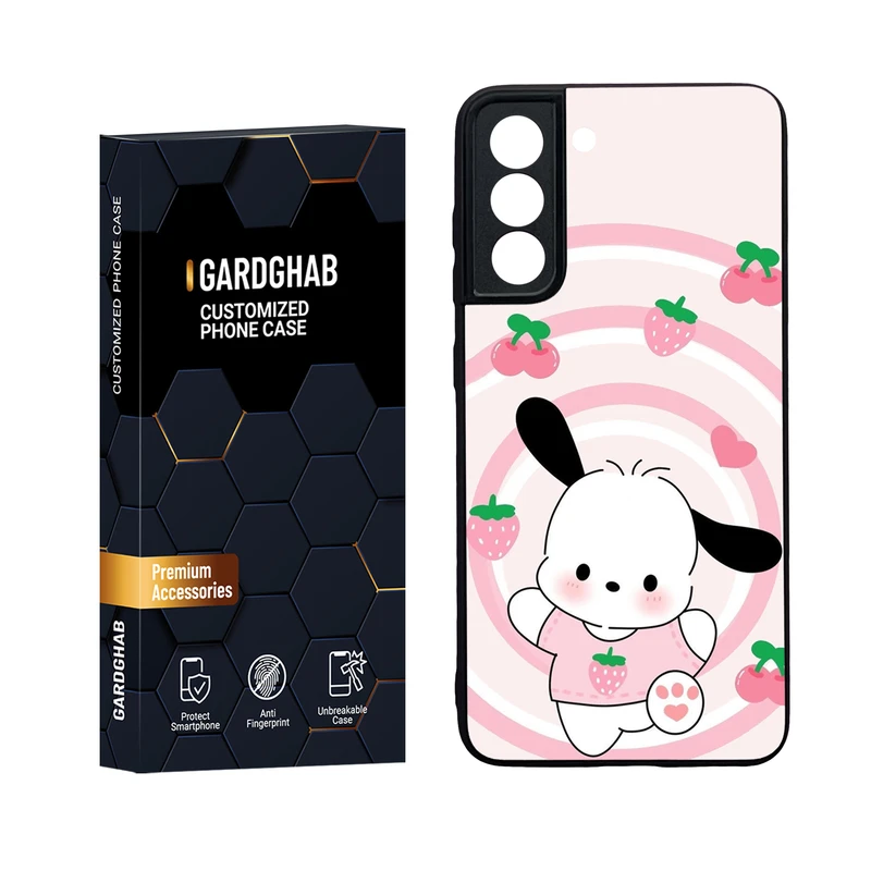  کاور گارد قاب مدل دور ژله ای پشت گلس فانتزی مناسب برای گوشی موبایل سامسونگ Galaxy S21 FE