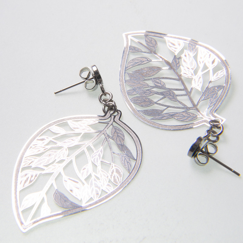 گوشواره زنانه طرح برگ کد RKH_289