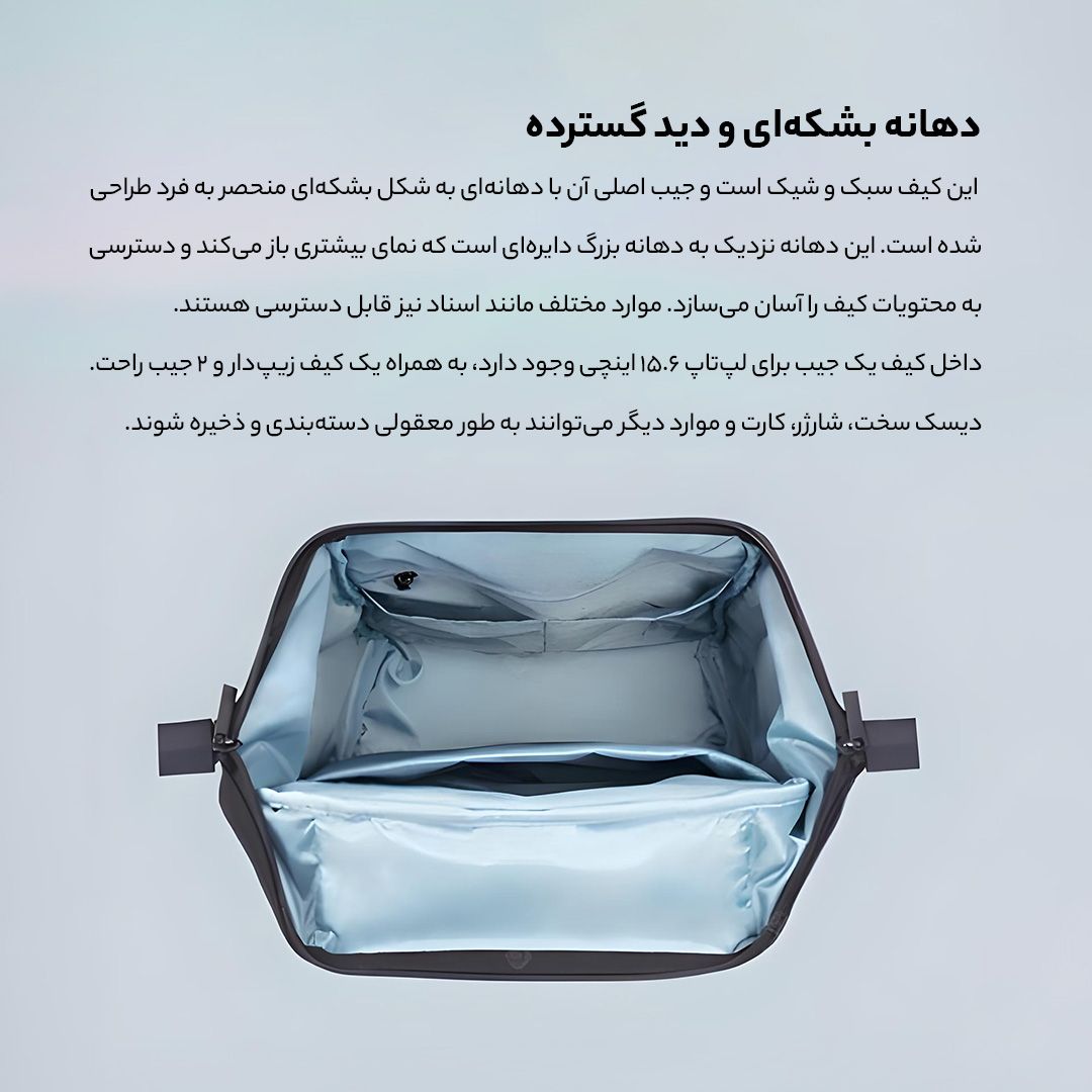 کوله پشتی شیائومی مدل 90Fen -  - 10