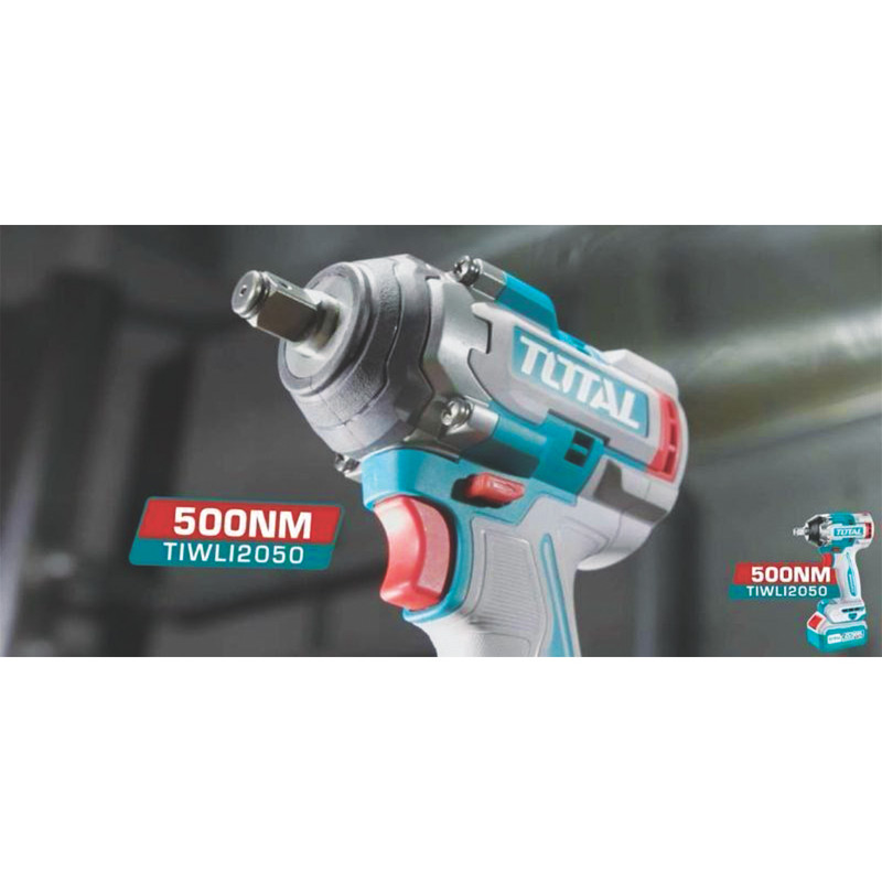 آچار بکس شارژی براشلس توتال مدل TIWLI2035-20V-350N.M درایو 1/2 اینچ