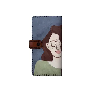    کیف پول چرمی ترمه طراحان ایده مدل نماد ماه شهریور کد sm006