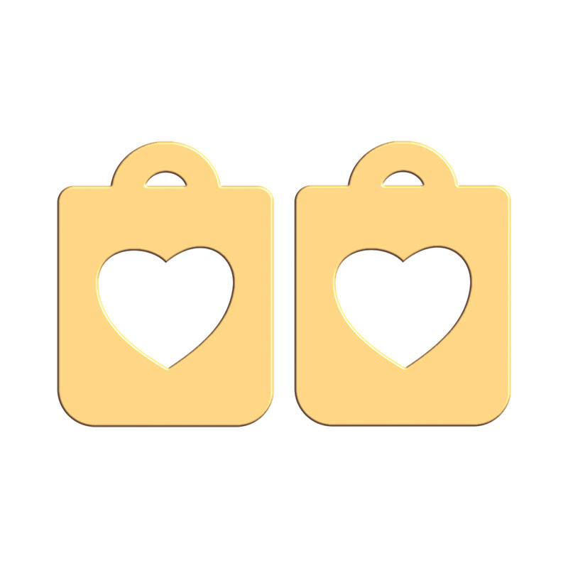 گوشواره طلا 18 عیار زنانه فرشته طرح قلب WEL-000298 گوشواره طلا 18 عیار زنانه فرشته طرح قلب WEL-000298