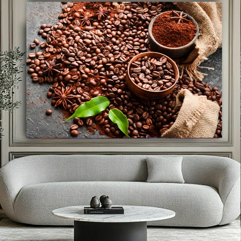 پوستر طرح  مواد اولیه مدل دانه قهوه کد PY862