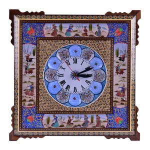 ساعت خاتم کاری طرح شکار و مجلس مدل چوگان کد 20