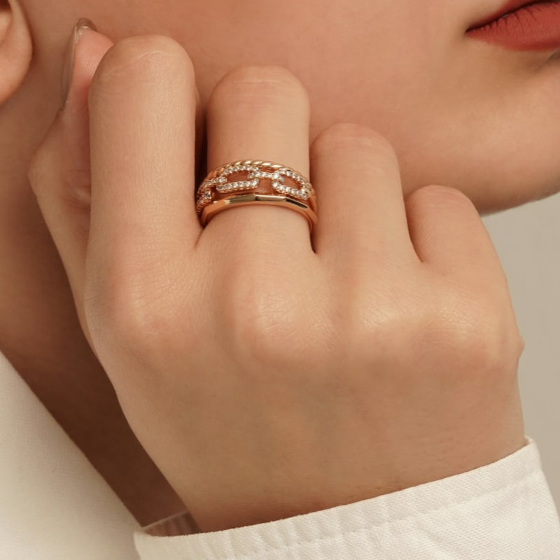 انگشتر زنانه ژوپینگ کد 007