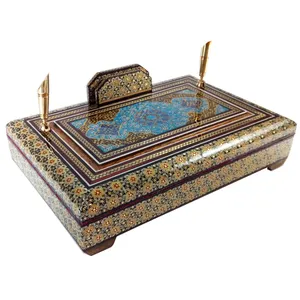قلمدان خاتم کاری مدل تذهیب کد 222