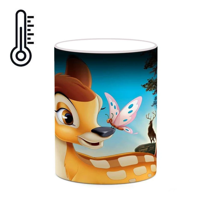 ماگ حرارتی کاکتی مدل کارتون Bambi کد mgh22211