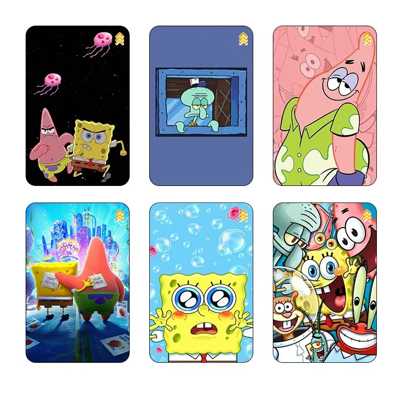 استيکر کارت کارنيکا طرح باب اسفنجی spong bob کد 62689 مجموعه 6 عددی