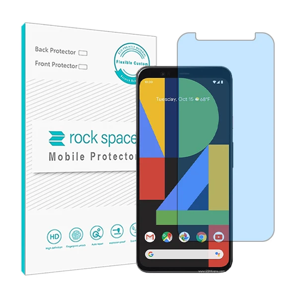 محافظ صفحه نمایش ضد اشعه آبی راک اسپیس مدل HyBLU مناسب برای گوشی موبایل گوگل Pixel 4 XL