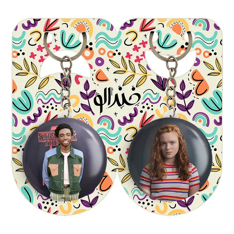 جاکلیدی خندالو مدل کیلب و مکس سریال استرنجر تینگز Stranger Things کد 1932219313 مجموعه 2 عددی