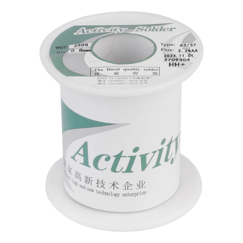 سیم لحیم اکتیویتی مدل HH پلاس وزن 250 گرم قطر 0.8 میلی متر