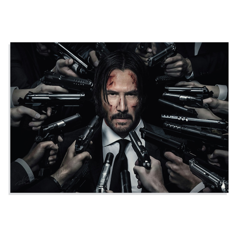 پوستر طرح فیلم John Wick Keanu Reeves مدل NV0365