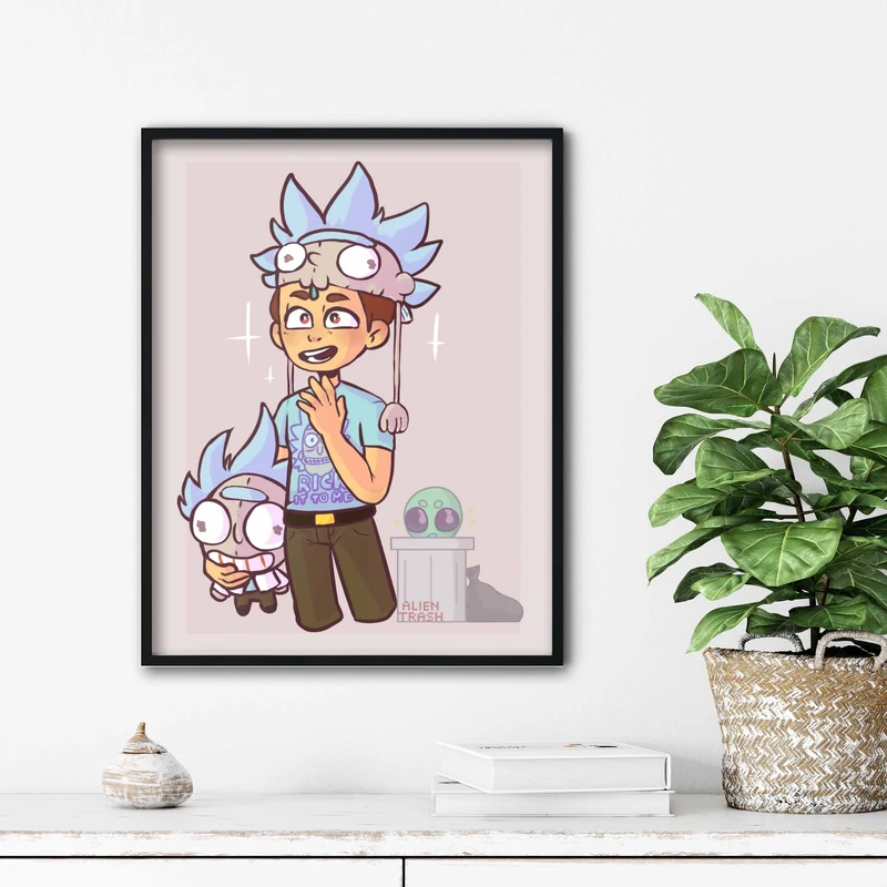 تابلو آتریسا طرح ریک اند مورتی مدل ATr0120