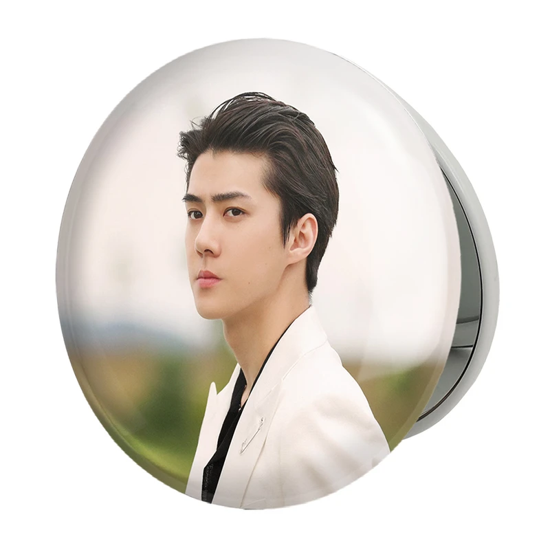 آینه جیبی خندالو طرح سهون گروه اکسو EXO مدل تاشو کد 16826 