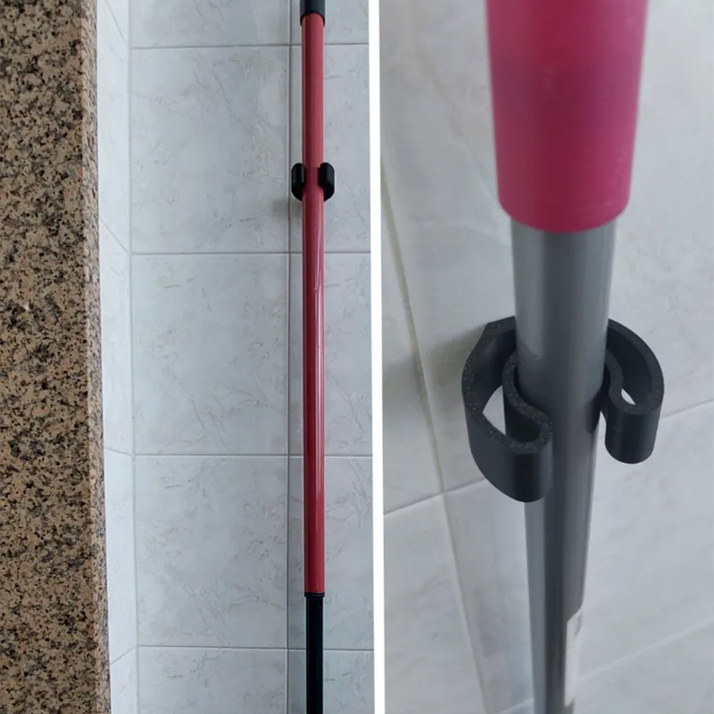 ارگانایزر سفید مدل نگهدارنده تی و جارو Gripper بسته 3 عددی