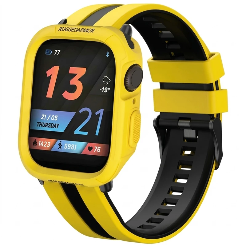 بند اسپریگ مدل YLW Ferrer Rugged مناسب برای اپل واچ 44/45 میلی متری سری 4/5/6/7/SE/SE2/SE3 به همراه کاور