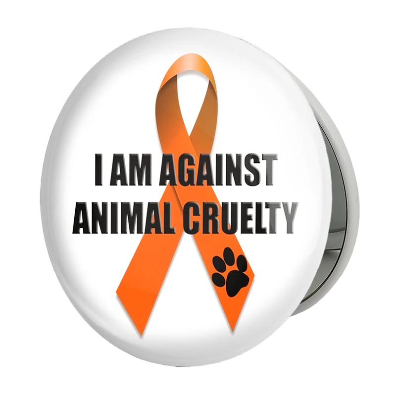 آینه جیبی خندالو طرح حمایت از حیوانات مدل تاشو کد 27383 