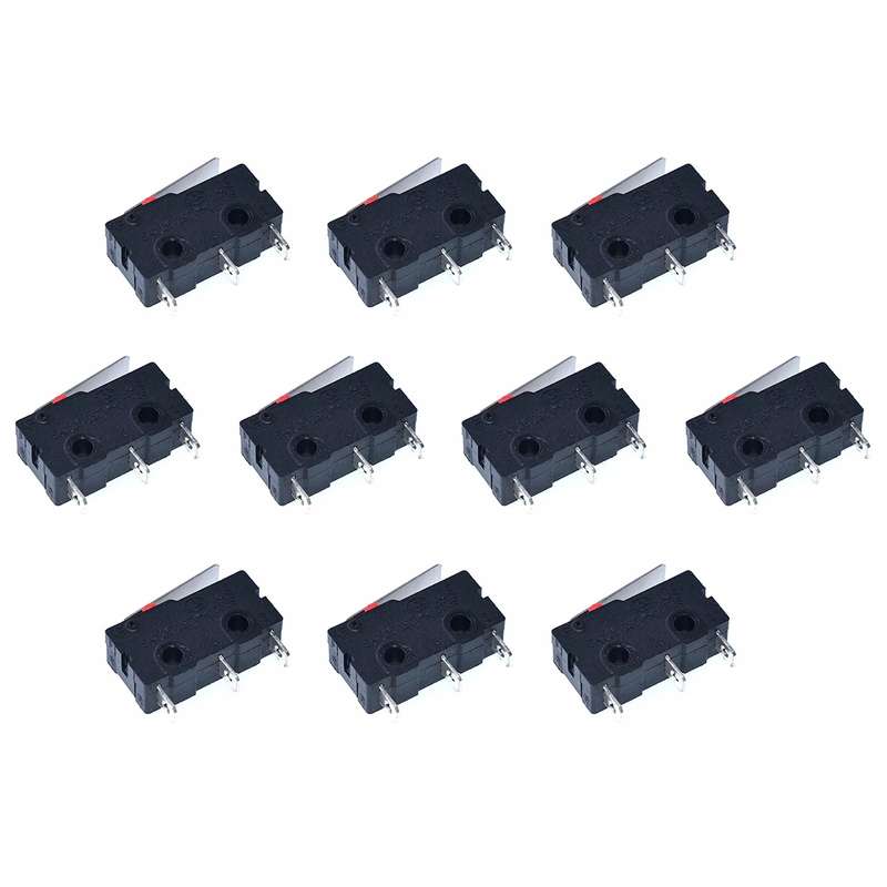 میکرو سوئیچ اهرم دار مدل 5A-125-250V بسته 10 عددی