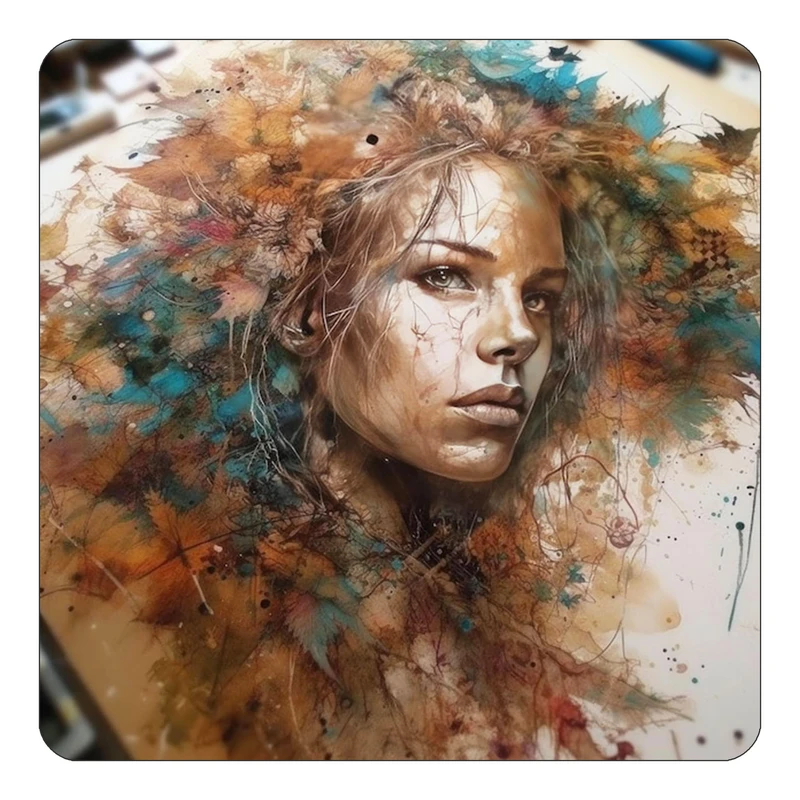 مگنت کاکتی طرح نقاشی رنگ روغن مدل mp70148