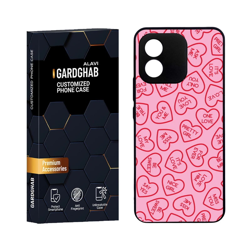 کاور گارد قاب علوی مدل دورژله ای عاشقانه مناسب برای گوشی موبایل آنر X5 4G 2023