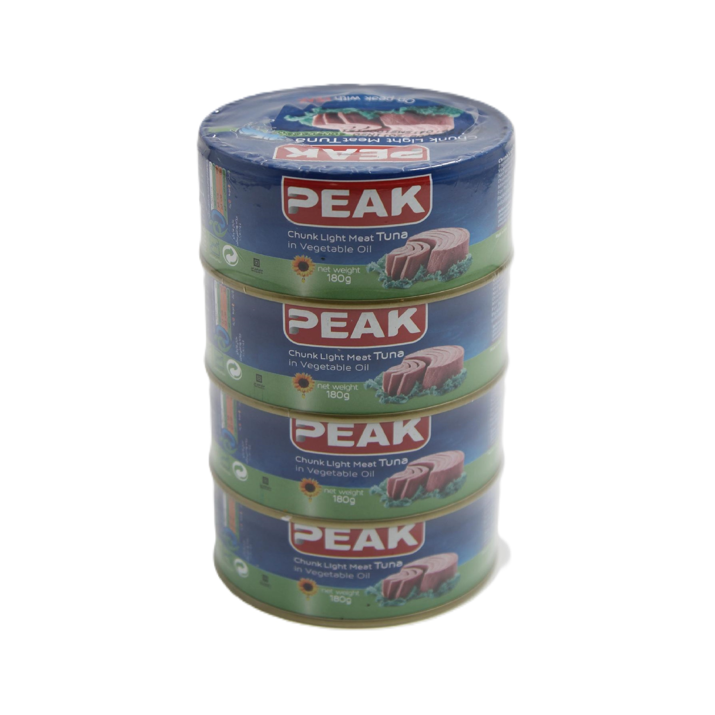 کنسرو ماهی تون در روغن گیاهی پیک - 180 گرم بسته 4 عددی
