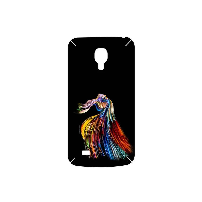 برچسب پوششی ماهوت مدل Rainbow Hair Digital Art مناسب برای گوشی موبایل سامسونگ Galaxy S4 mini