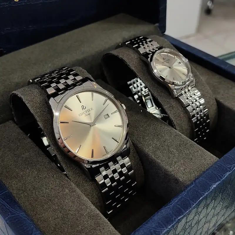 ست ساعت مچی عقربه ای زنانه و مردانه شوپیر مدل GL206A002